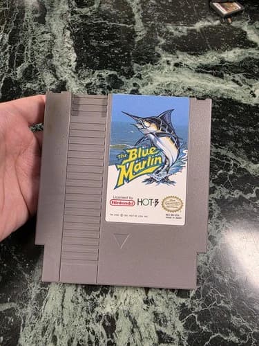 The Blue Marlin (Nintendo NES, 1992) Authentic Tested Working