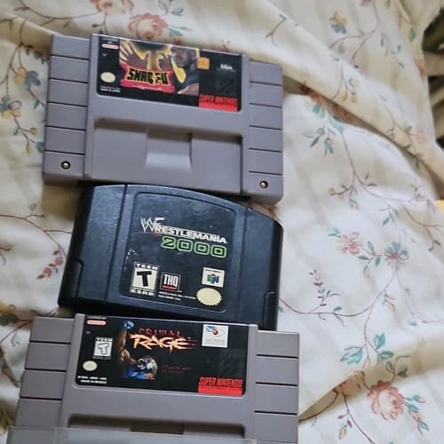 WrestleMania 2000 Primal Rage Shaq Fu Nintendo 64 SNES Fighting NTSC-U/C