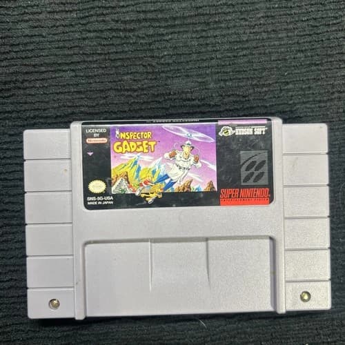 Inspector Gadget Super Nintendo SNES Tested Authentic Super Nintendo