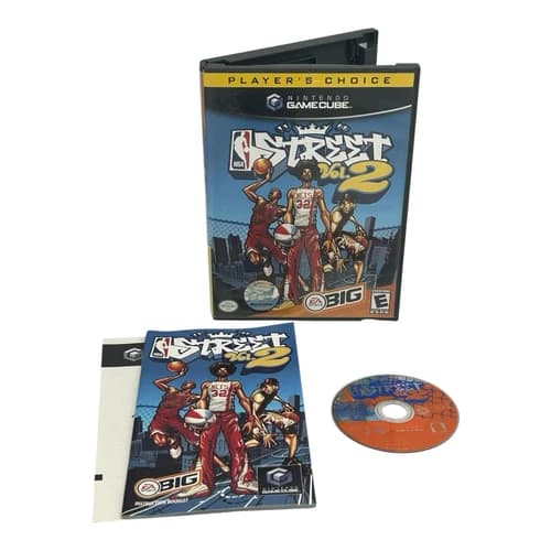 NBA Street Vol. 2 (Nintendo GameCube, 2003) CIB Complete Player's Choice Tested