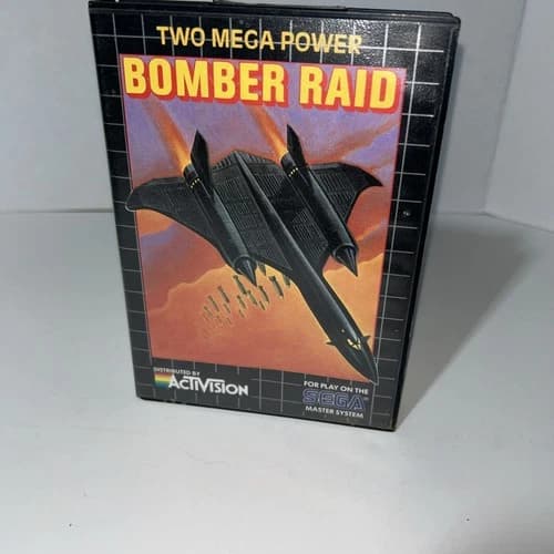CIB Bomber Raid (Sega Master System, 1988) Complete *TESTED*