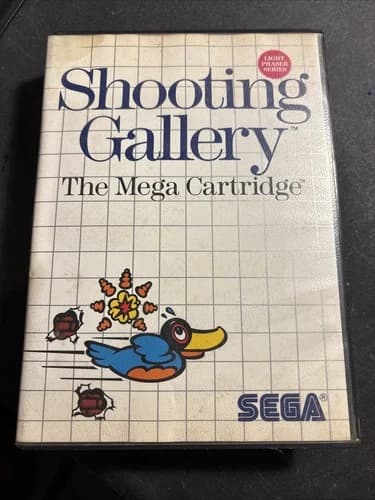 Shooting Gallery Light Phaser Series Sega Master System Video Game Complete CIB
