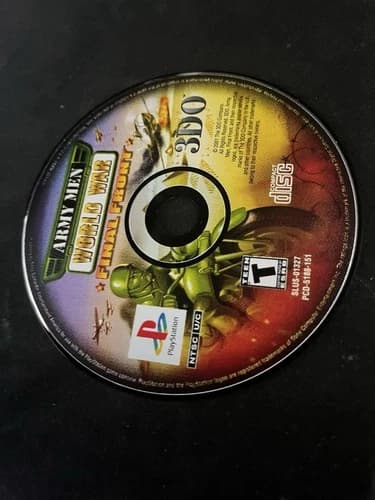 Army Men World War Final Front Sony PS1 PlayStation 1 Disc Only Tested Working