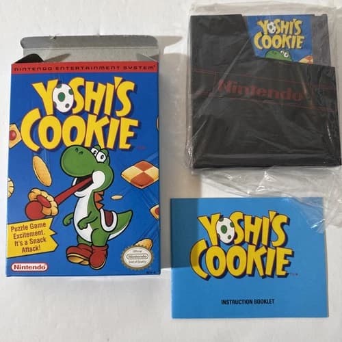 Yoshi's Cookie - Nintendo NES 1993 - Complete - Tested - Authentic CIB