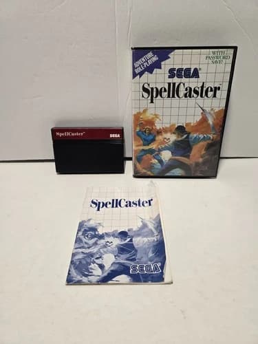 SpellCaster Sega Master System SMS Complete in Box CIB
