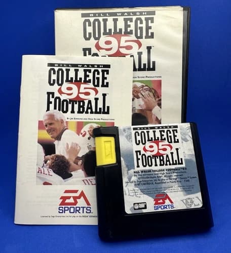 Bill Walsh College Football 95 - Sega Genesis - CIB with Manual