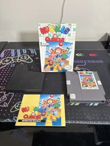 Kickle Cubicle (Nintendo Entertainment System, 1990) NES COMPLETE w/ Box manual