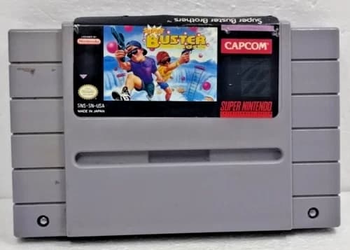 Super Buster Bros Nintendo SNES 1992 Authentic Cartage Only