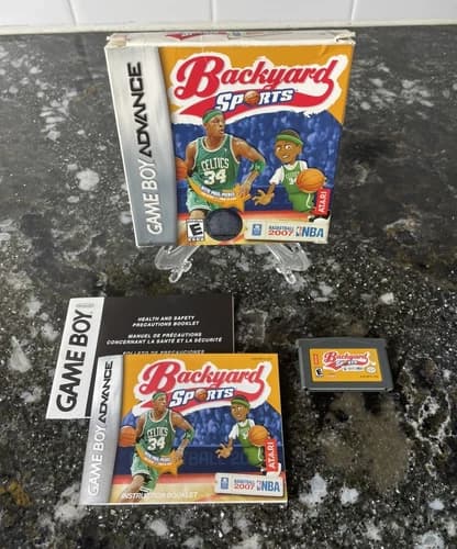 Backyard Sports Basketball 2007 - Nintendo Gameboy Advance GBA COMPLETE CIB