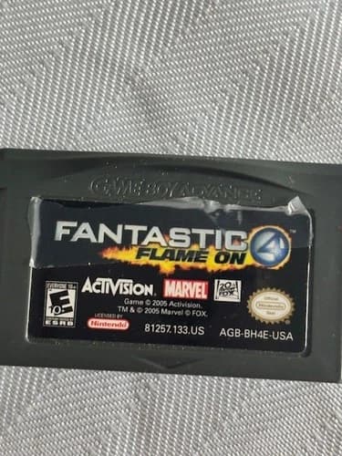 Marvel Fantastic 4 (Nintendo Game Boy Advance GBA, 2005) Tested *Cartridge Only*