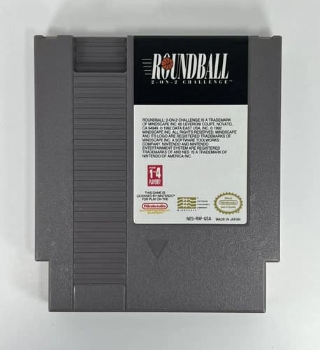 Roundball 2-on-2 Challenge for Nintendo NES 1992 Cart Only Tested