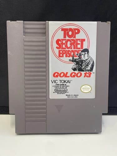 Top Secret Episode Golgo 13 Nintendo NES Cartridge Only Tested