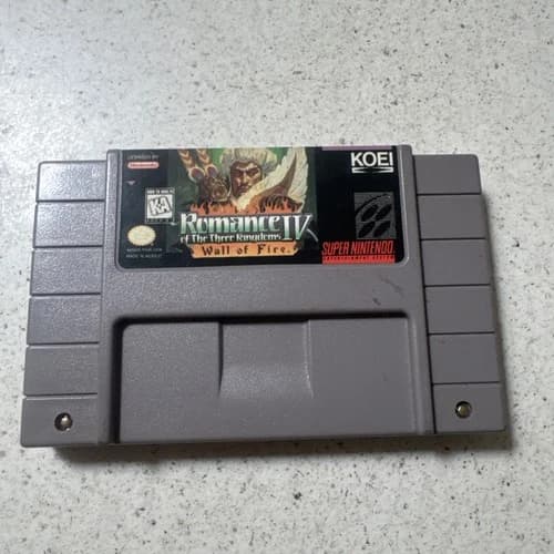 Romance of the Three Kingdoms IV (Super Nintendo SNES, 1994) Authentic & Tested