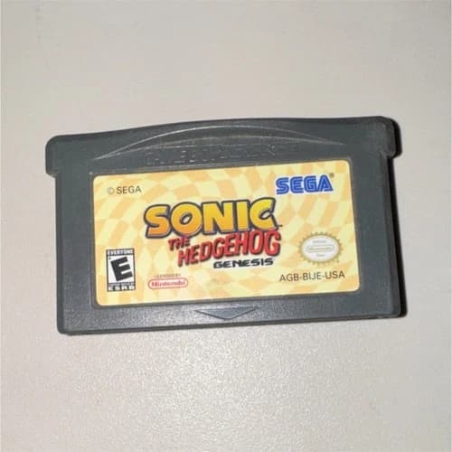 SEGA Sonic the Hedgehog: Genesis Nintendo Game Boy Advance(Tested,Working)