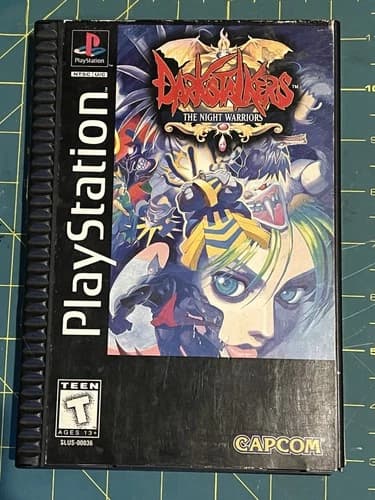 Darkstalkers: The Night Warriors Rare Long Box (Sony PlayStation 1, 1996) CIB