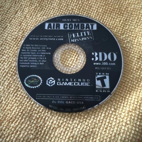 Army Men Air Combat the Elite Missions Nintendo GameCube Scratch Free Tested