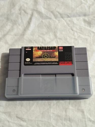 Super Battleship video game cartridge for the Super SNES