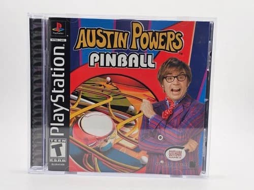 Sony Playstation 1 PS1 Austin Powers Pinball CIB Cleaned & Tested