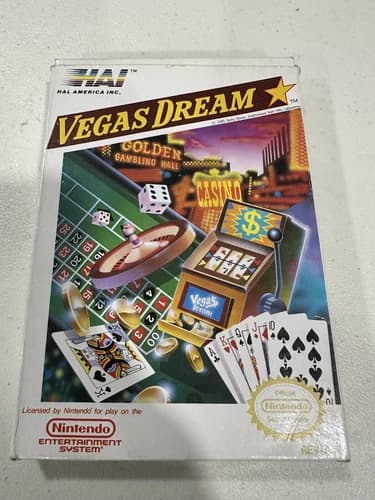 Vegas Dream Nintendo NES Game - Game, Box, Manual