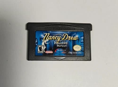 Nancy Drew Message in a Haunted Mansion GameBoy Advance GBA Cart TESTED