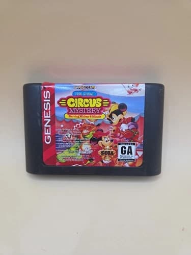 The Great Circus Mystery Starring Mickey and Minnie Sega Genesis AuthenticTested