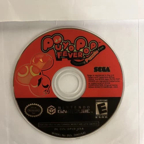 Puyo Pop Fever (Nintendo GameCube, 2004) Disc Only - Tested & Working!
