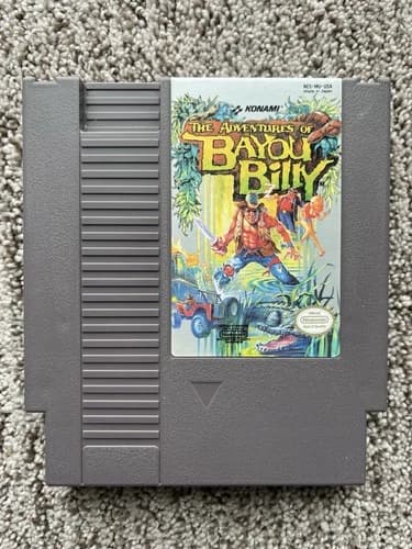 Adventures of Bayou Billy (Nintendo NES, 1989) Tested Works Well