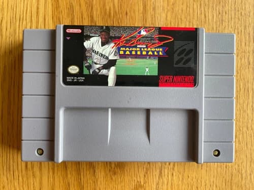 Ken Griffey Jr Major League Baseball (Super Nintendo SNES, 1994) MLB 90’s