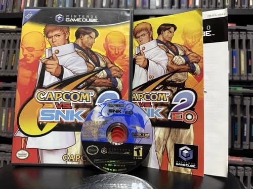 Capcom vs SNK 2 EO Nintendo GameCube CIB CVS2