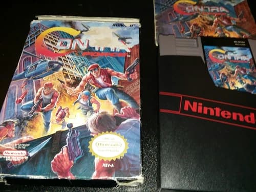 KONAMI Contra Force (Nintendo NES, 1992) Video Game CIB Complete E1