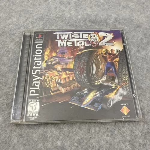 Twisted Metal 2 (Sony PlayStation 1, 1997) PS1 Black Label CIB W/ Manual Tested