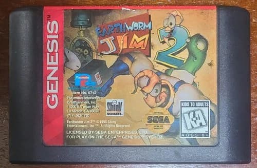 Earthworm Jim 2 - Sega Genesis 100% Authentic