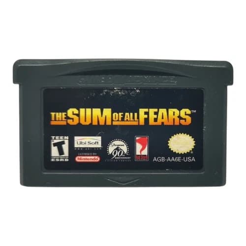 The Sum Of All Fears (Nintendo Gameboy Advance 2002) GBA Authentic