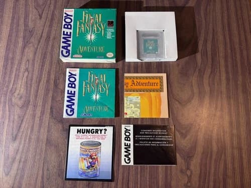 Final Fantasy Adventure (Nintendo Gameboy) Complete in box with Map -- Authentic