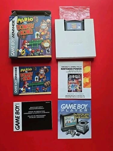 Mario vs Donkey Kong Complete Game Boy Advance Nintendo GBA Authentic Inserts