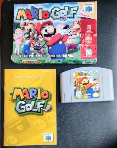 Mario Golf (Nintendo 64 N64, 1999) CIB Complete with orginal inserts!!