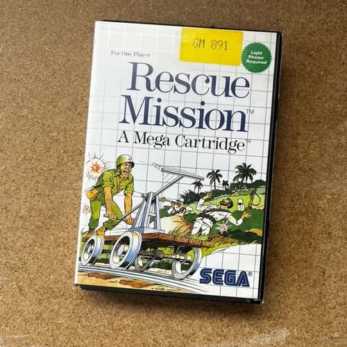 Rescue Mission - Sega Master System Game *FREE Next Day Post from Sydney*