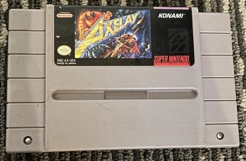 Axelay - Super Nintendo Tested/Working