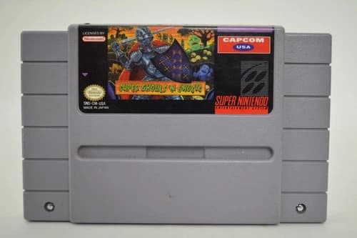 Super Ghouls 'n Ghosts - Super Nintendo SNES - Tested Working