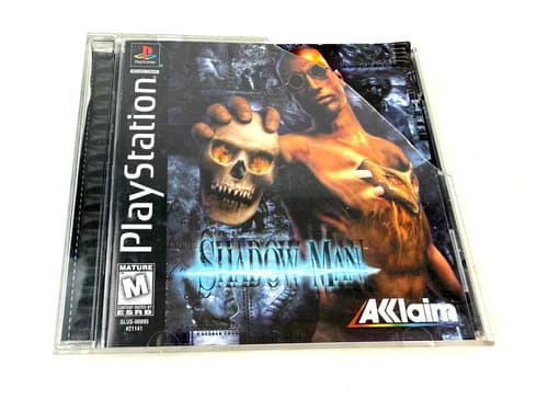 Shadow Man (Sony PlayStation 1, 1999) PS1 Black Label CIB Reg Card CLEAN DISC