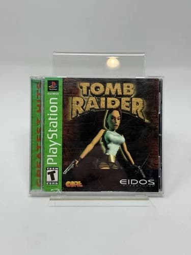 Tomb Raider Greatest Hits PlayStation (Ps1) Tested, Working Complete Cib