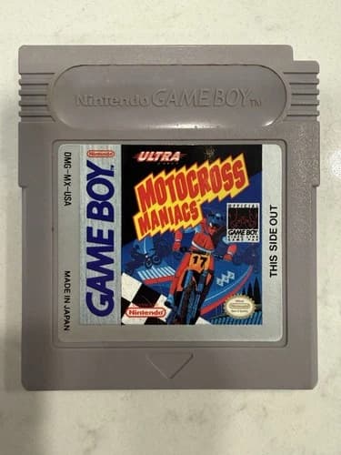 Motocross Maniacs Nintendo Game Boy Tested & Working Free Shipping