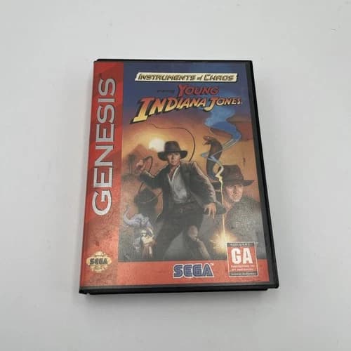 Instruments of Chaos Starring Young Indiana Jones (Sega Genesis, 1994) CIB