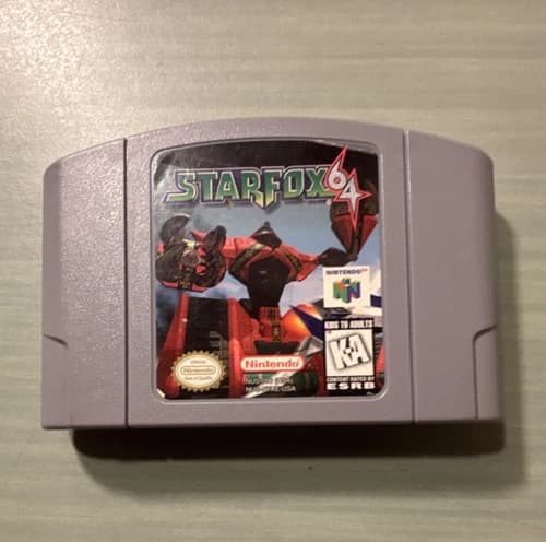 Nintendo Star Fox 64 N64 Game Pak Cartridge Shooter Multiplayer NTSC-U/C 1997