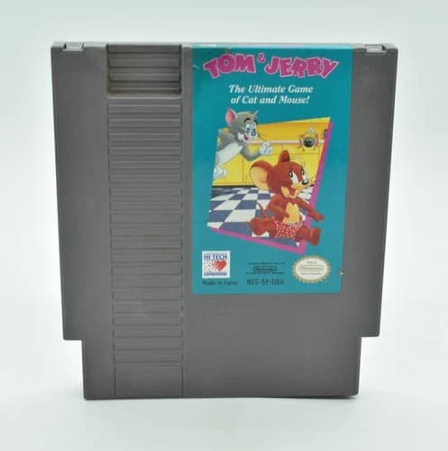 Nintendo NES - TOM & JERRY, Cartridge, 1991, TESTED, Vintage Video Game