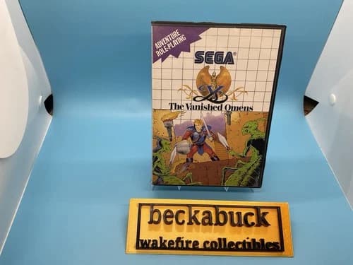 Y’s The Vanished Omens Sega Master System CIB Complete Tonka 1988 Manual Tested