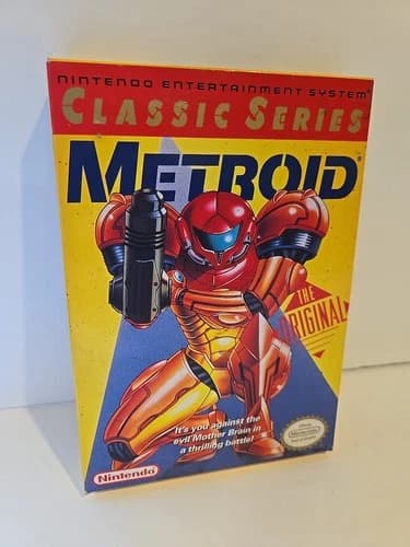 Metroid (1992 Yellow Label) NES - Nintendo Entertainment System CIB Complete