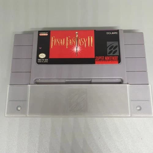 Final Fantasy II 2 (Super Nintendo, SNES) Authentic Cartridge - Tested & Works
