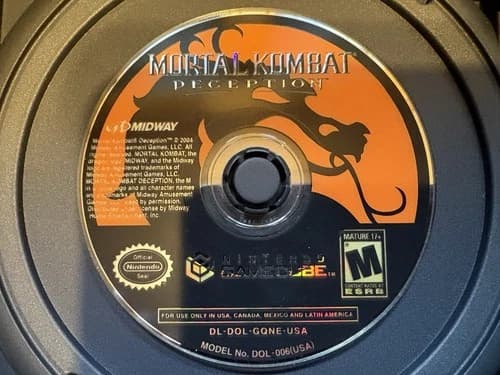 Mortal Kombat: Deception (Nintendo GameCube, 2005) Disc Only TESTED