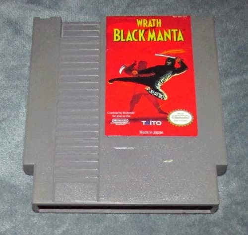 Wrath Of The Black Manta for Nintendo NES Fast Free Shipping Authentic